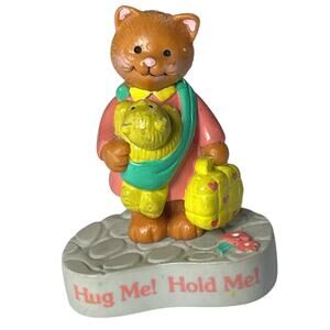 Vintage Avon Cat & Kitten Hug Me Hold Me Mini Figurine Valentine Mom Baby